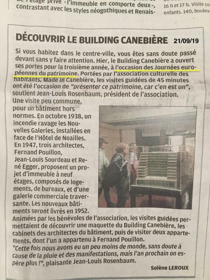 The Building Canebiere Marseille Exteriér fotografie